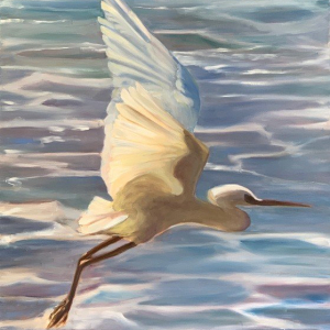 “Egret Flying”