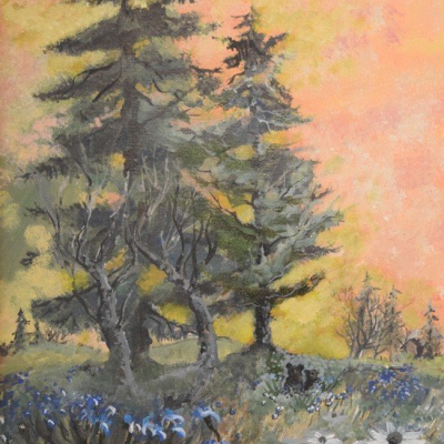 “Alarmed Bears and Sunrise”