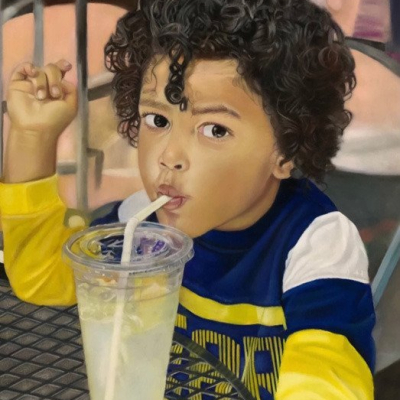 “Julian Drinking Lemonade”
