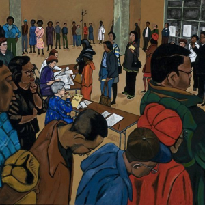 "Voting Series-Standing In Line"