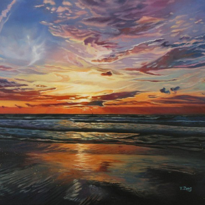 “Sunset at sea”